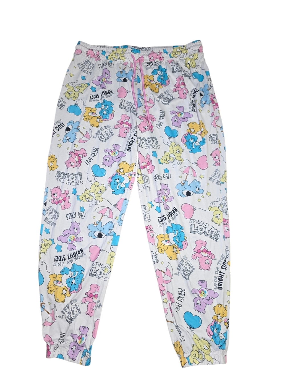 Care Bears Women's XL Jogger Pants Pajamas Drawstring Elastic Waist